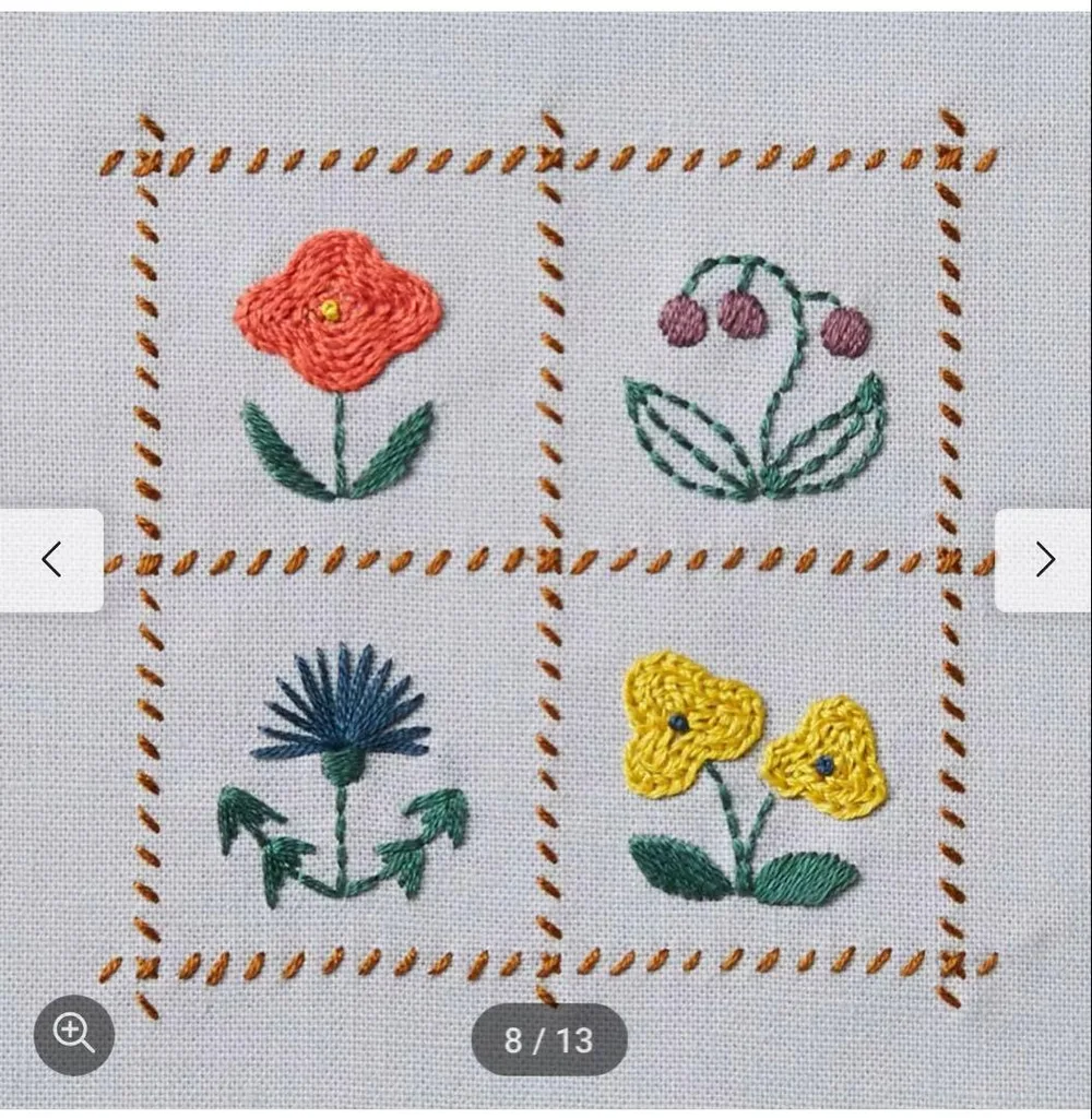 フェリシモ 刺繍キット フラワーテキスタイル