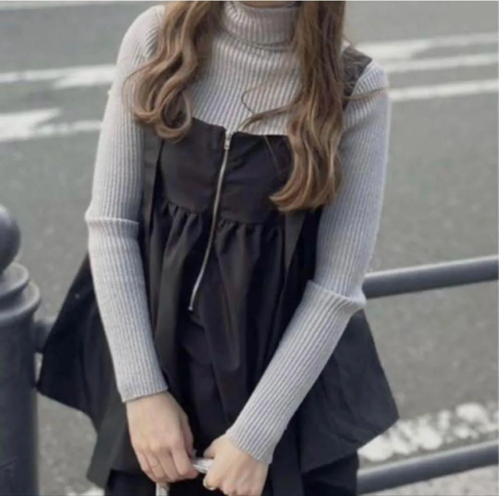 Reurie レウリー ナイロンペプラムキャミ ビスチェ