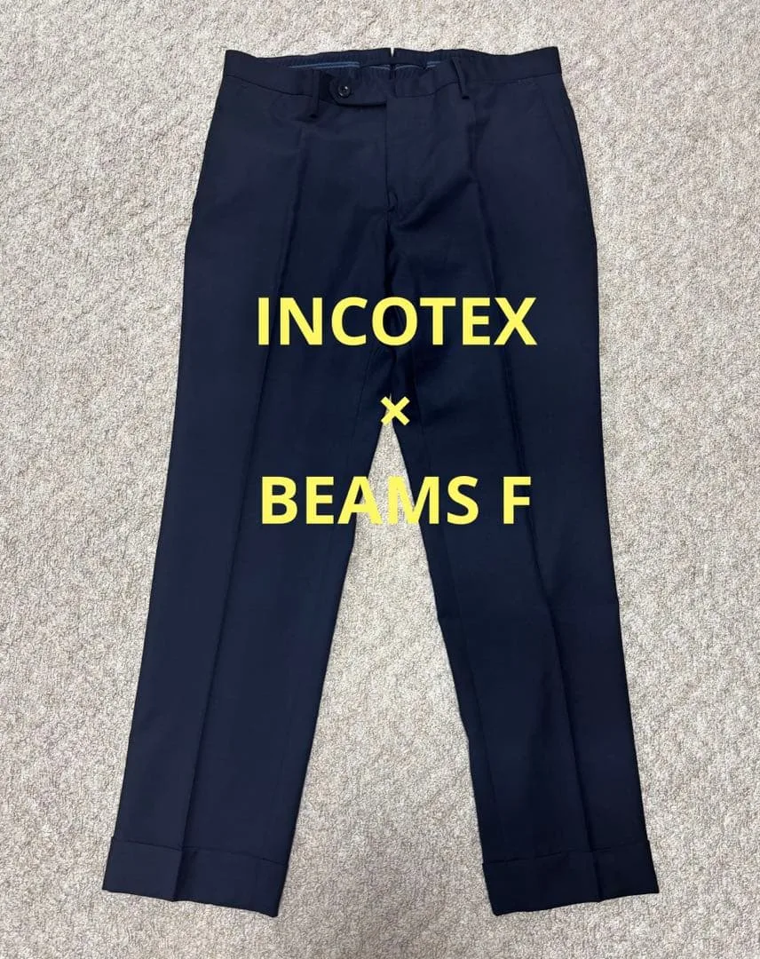 INCOTEX インコテックス × BEAMS F スラックス 濃紺 46