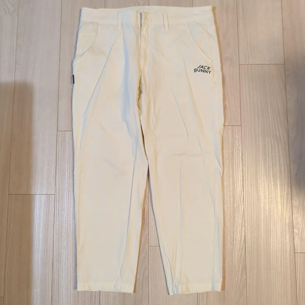 JACK BUNNY ゴルフパンツ ホワイト メンズ サイズ6(XL)