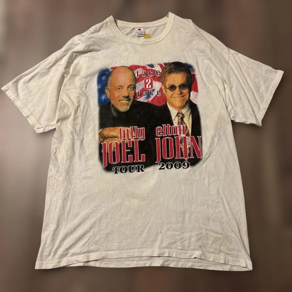 Billy Joel Elton John 2009年 ツアー記念Tシャツ XL