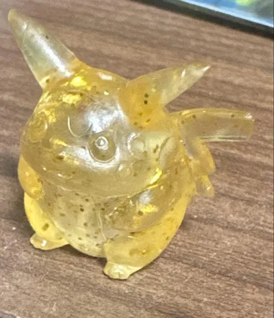【レア・レトロ】 ポケモン フィギュア 消しゴム ピカチュウ クリアタイプ 希少