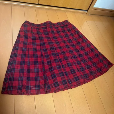 UNIQLO KIDS チェック柄プリーツキュロット 160