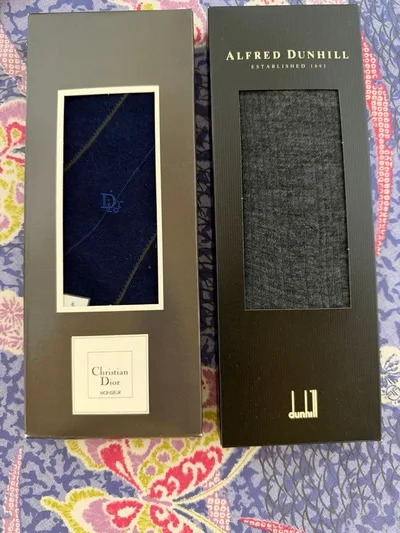 dunhill Christian Dior メンズソックス 2足セット