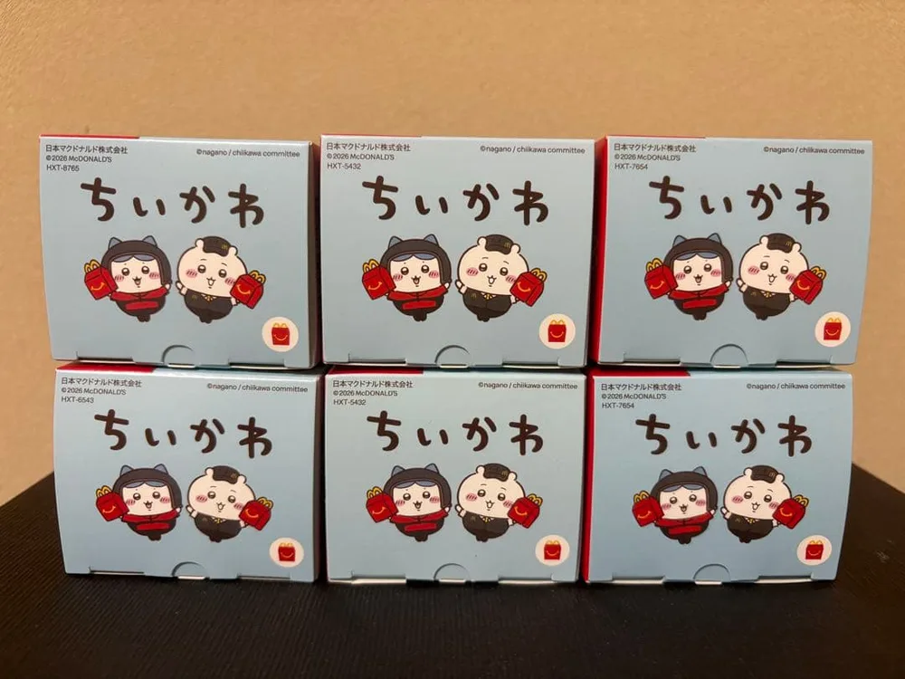 新品未開封 マクドナルドコラボのちいかわ フィギュア 6個セット
