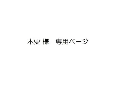木更 様 専用ページ