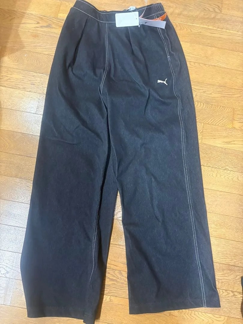 PUMA デニムライクロングパンツ