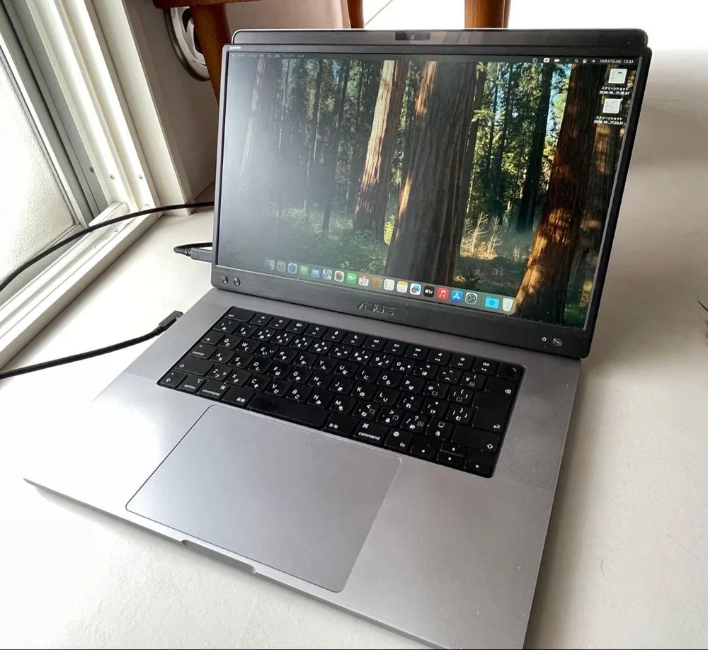 MacBook Pro M1 16インチ 16GB 1TB&asusディスプレイ