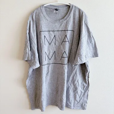 ギルダン Tシャツ XL グレー 漢字 黒 四角 ロゴ ビッグサイズ