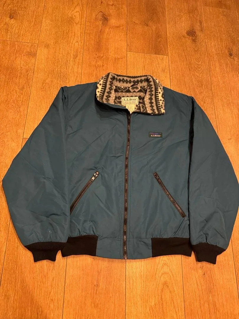 L.L.Bean USA製 ウォームアップジャケット ネイティブ柄 S