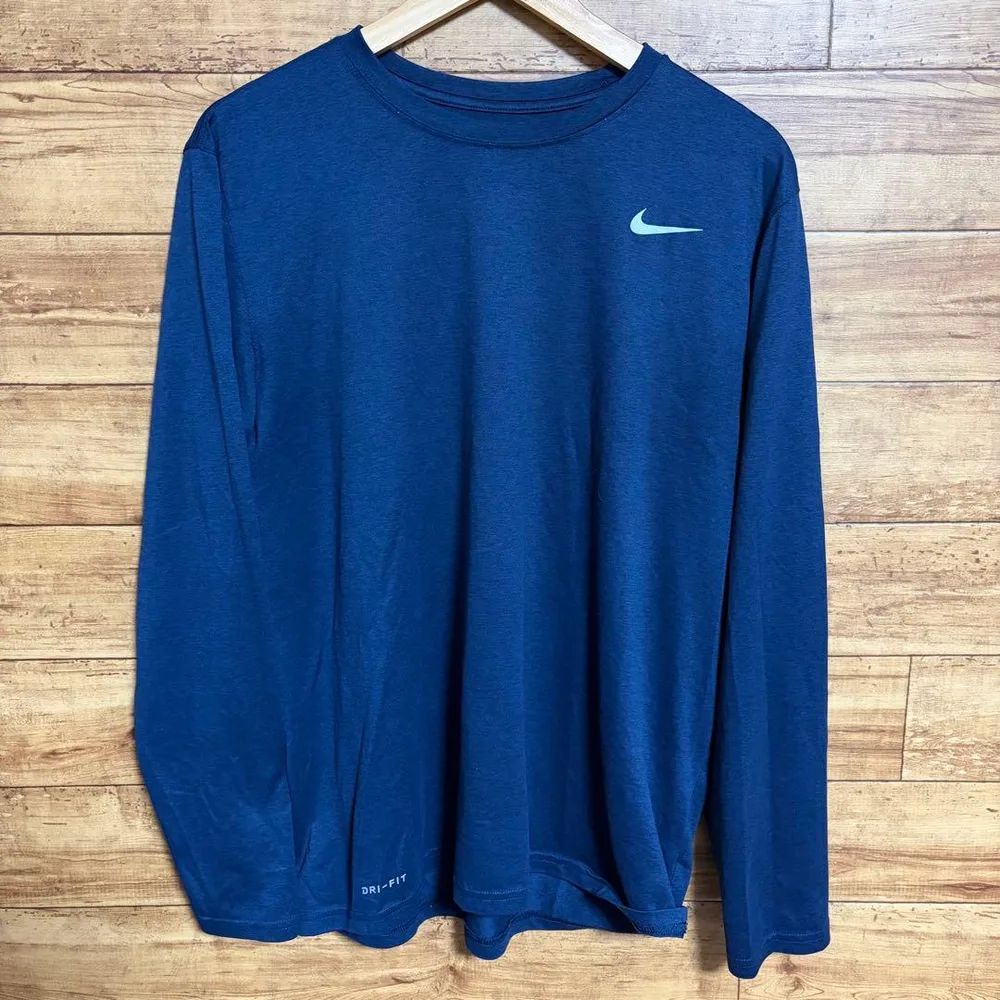 NIKE ナイキ DRI-FIT 長袖Tシャツ ロンT ワンポイントロゴ 古着