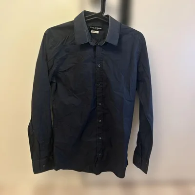 DOLCE&GABBANA 長袖シャツ ネイビー