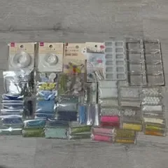 ビーズ テグス ケース ハンドメイド アクセサリー素材 ボタン まとめ売り