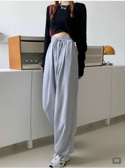 シーイン グレー スウェットパンツ