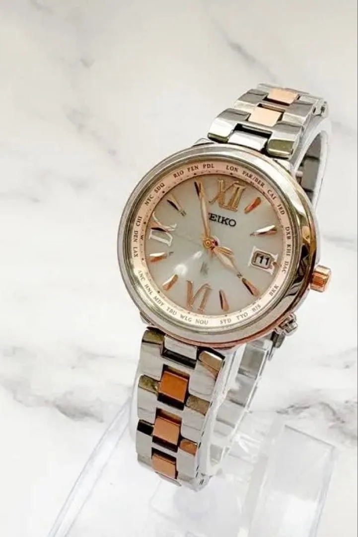 【新品/美品】SEIKO LUKIA レディース ソーラー電波時計②