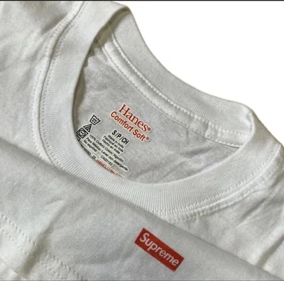 Supreme Hanes Tシャツ ホワイト Sサイズ