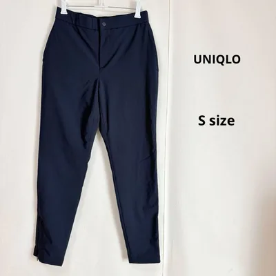 UNIQLO ユニクロ ヒートテックウォームイージーパンツ S ネイビー 暖パン