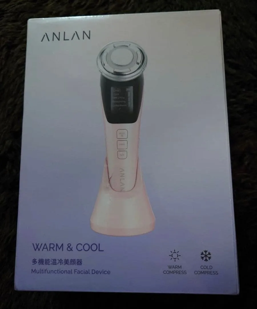 ANLAN 多機能 温冷 美顔器 ピンク