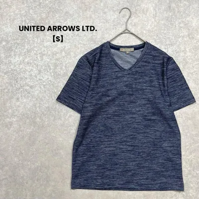 UNITED ARROWS LTD./半袖Tシャツ/ネイビーブルー/S/Vネック
