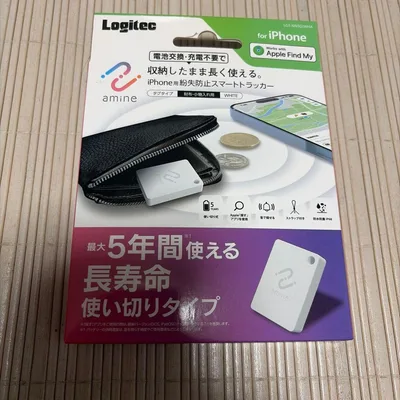 最大5年 紛失防止タグ 探す amine iPhone iPad 忘れ物