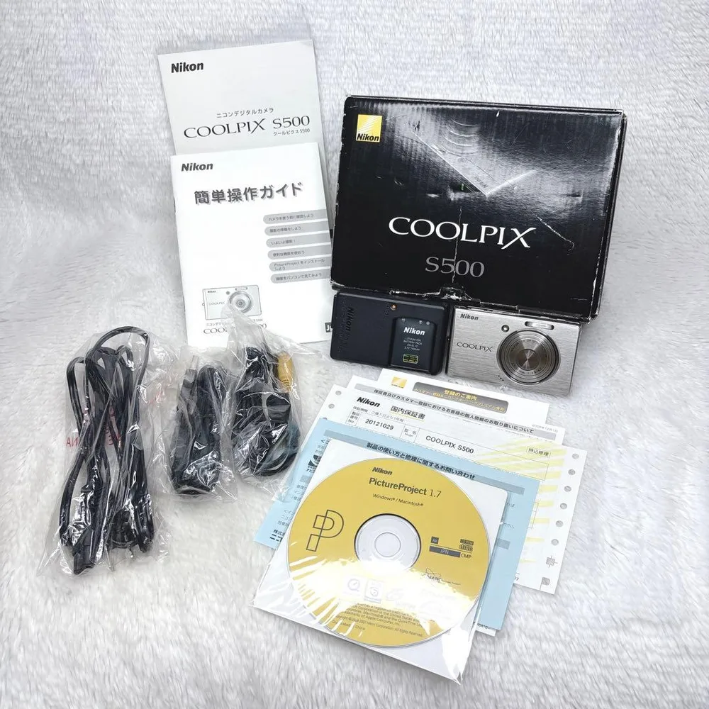 Nikon COOLPIX S500 デジカメ シルバー Y2K 付属品多数