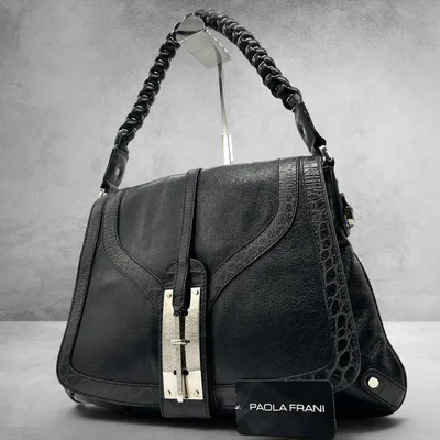 Paola Frani Leather Shoulder Bag y2k
