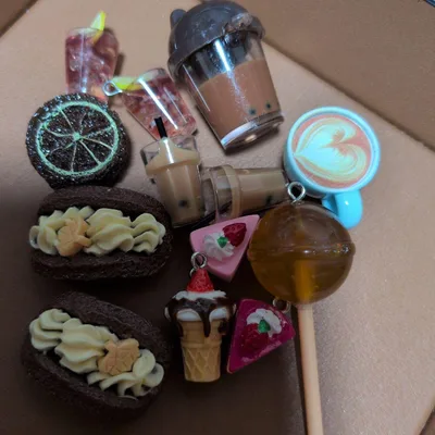 カフェモチーフ スイーツデコパーツ まとめ売り ハンドメイド