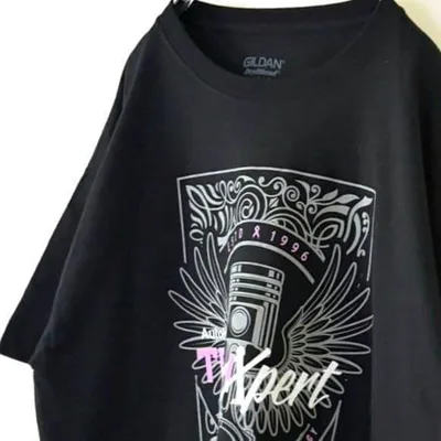 TECH XPERT Auto Nation Tシャツ L ブラック 黒 古着