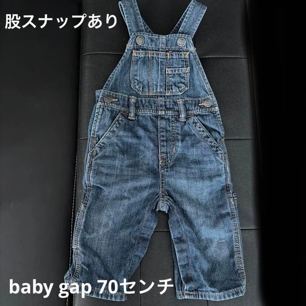 babyGAP ベビー デニム オーバーオール サロペット7080つなぎ男女