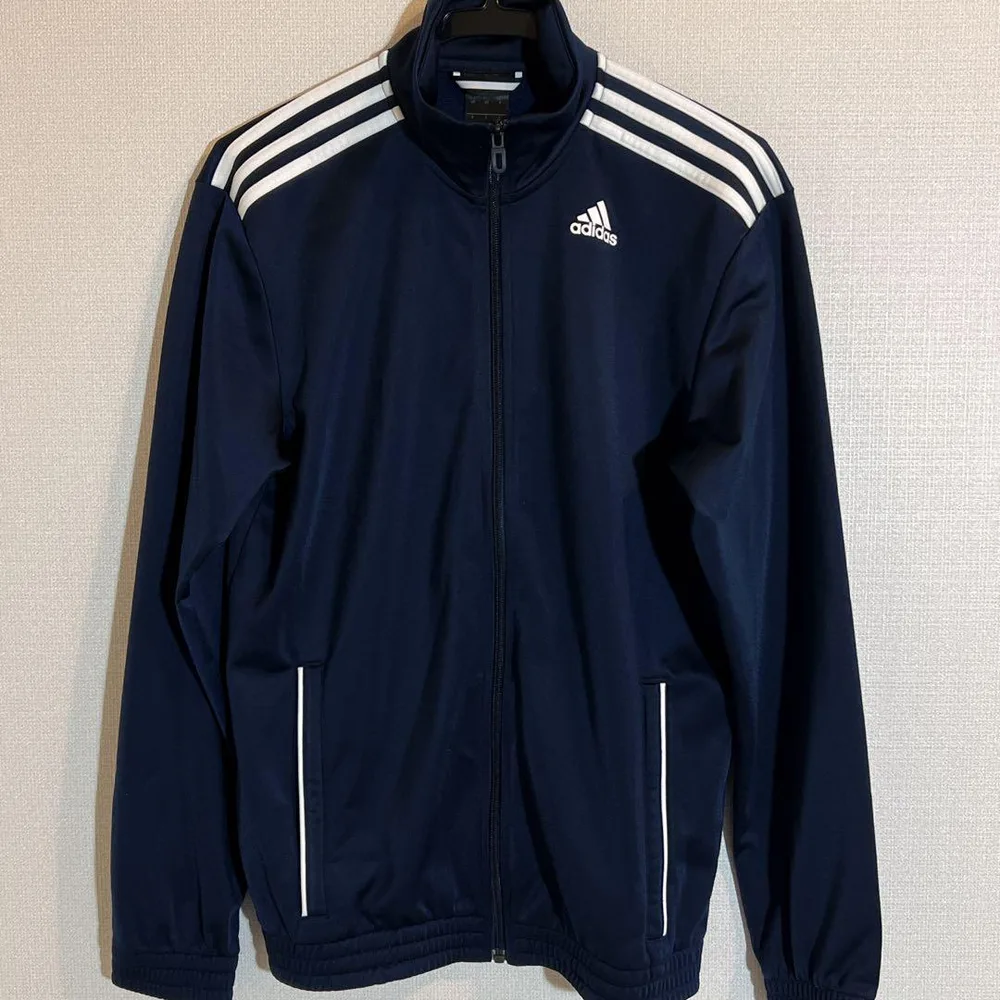 adidas アディダス トラックジャケット ジャージ ネイビー Mサイズ