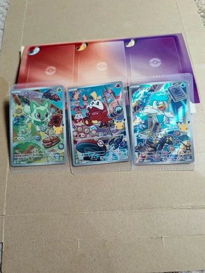 【美品・即スリーブ】ポケカ 30th 御三家 プロモ 3枚セット AR仕様
