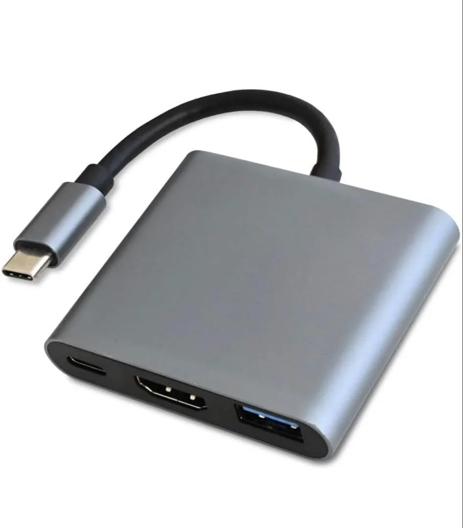 HDMI変換アダプター 3in1 USB-C