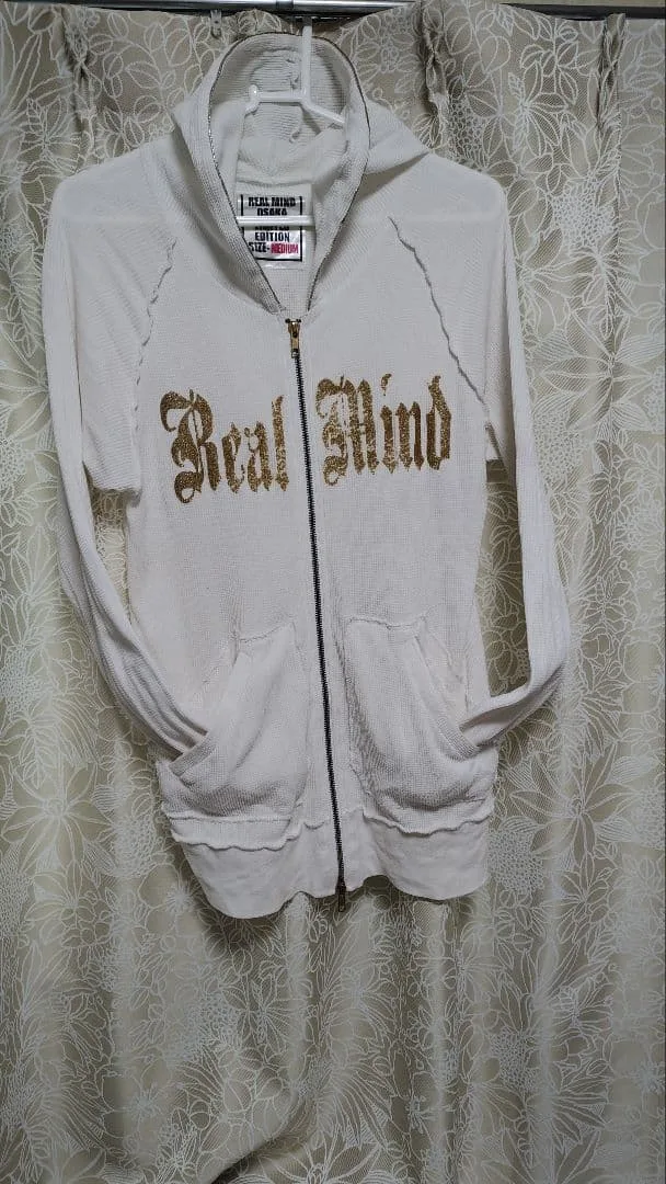 Real Mind パーカー ホワイト Mサイズ