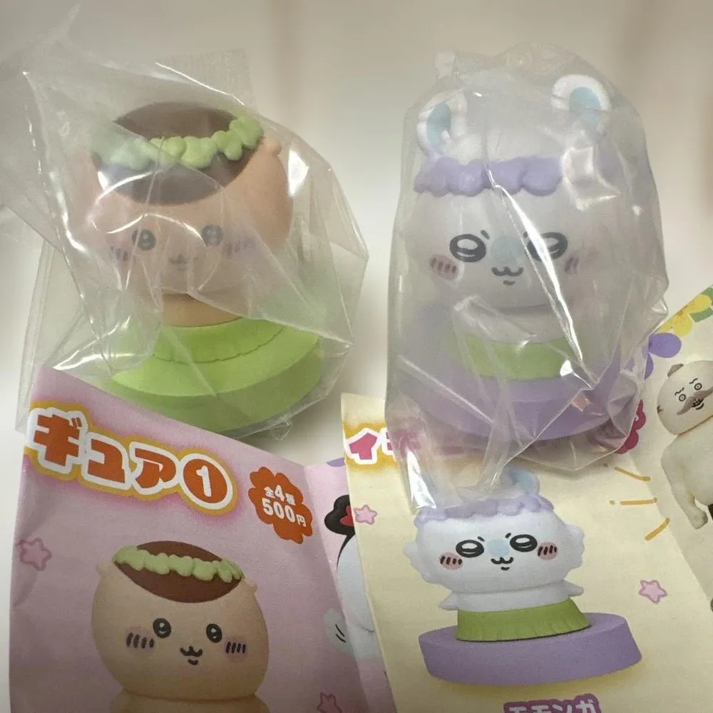 ちいかわ ふりふりヘッドフィギュア ①くりまんじゅう②モモンガ