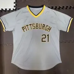 ピッツバーグパイレーツ ゲームシャツ ユニフォーム mlb xxl