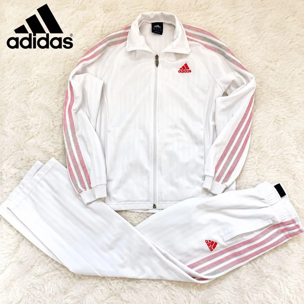 美品 adidas セットアップ ホワイト 白 ジャー CLIMALITE