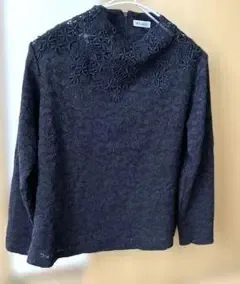 MILAKE 長袖 レース トップス ブラック