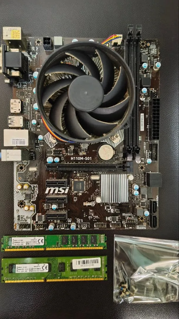 MSI H110M-S01 マザーボード メモリセット CPU有り