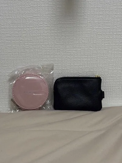 小物入れ 2点セット ピンク ブラック キーケース コインケース