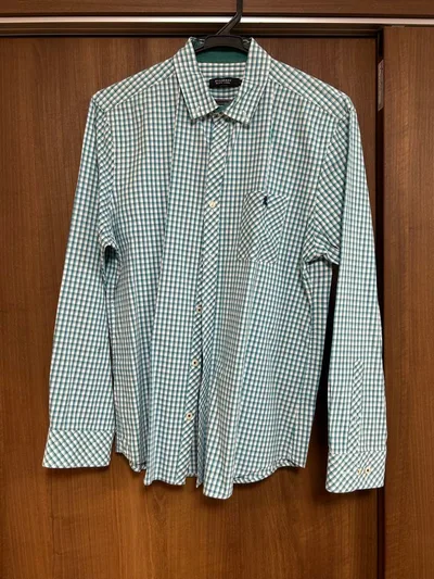BURBERRY BLACK LABEL チェック柄 長袖シャツ