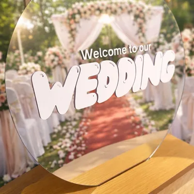 結婚式 ウェディング ウェルカムスペース ウェルカムミラー ステッカー