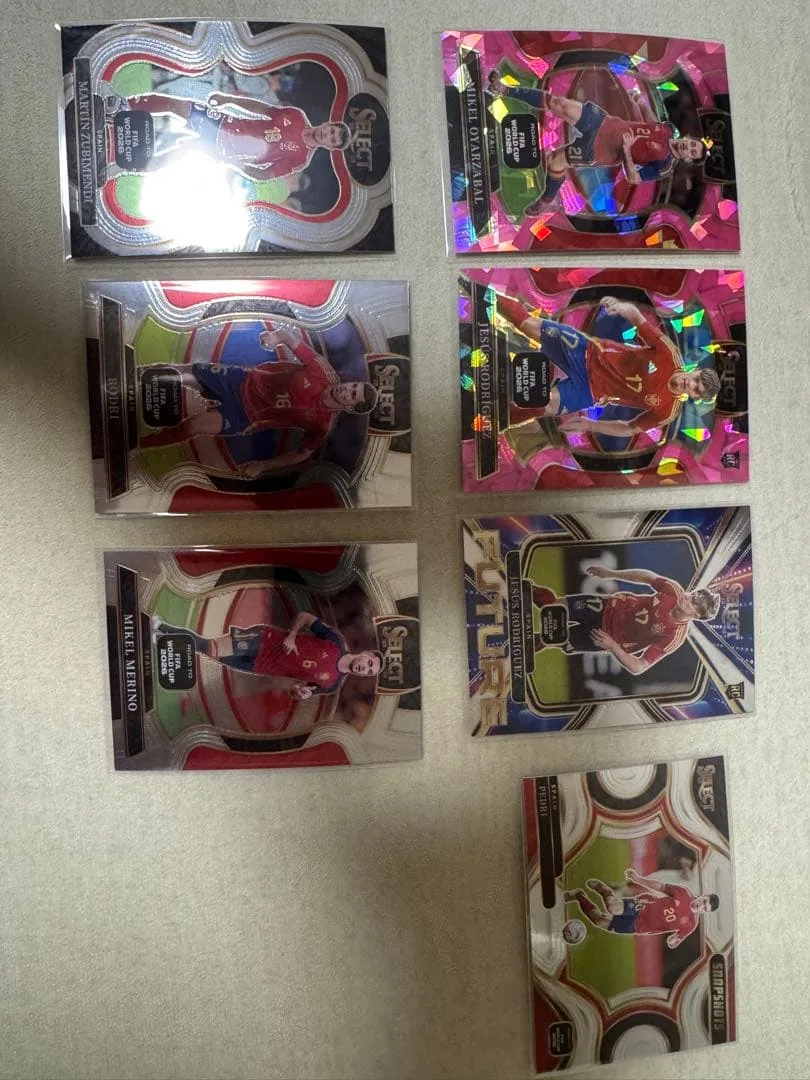 スペイン代表 7枚 Pink Ice RC ペドリ ロドリ Select