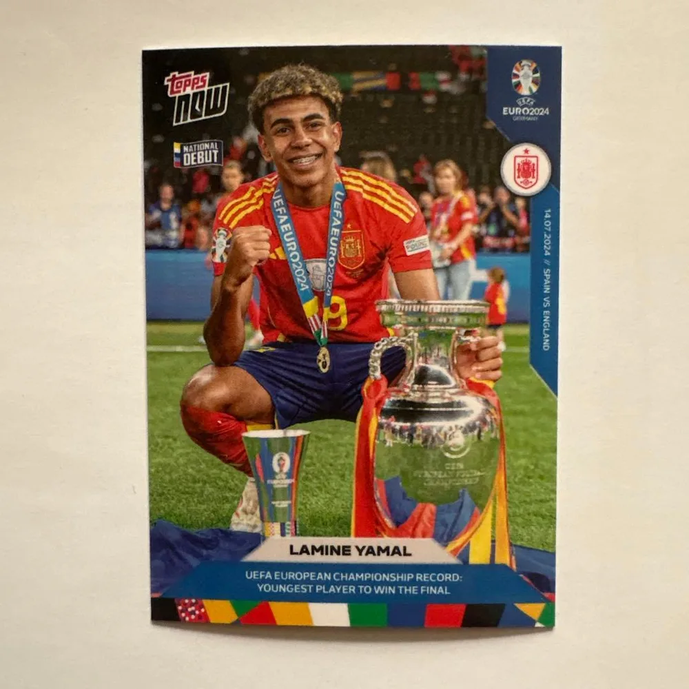 Topps Now Lamine Yamal EURO 2024 カード