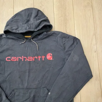 US古着 パーカー Carhartt カーハート グレー L