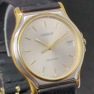【稼働品】TISSOT ティソ シースター デイト コンビ メンズ 腕時計