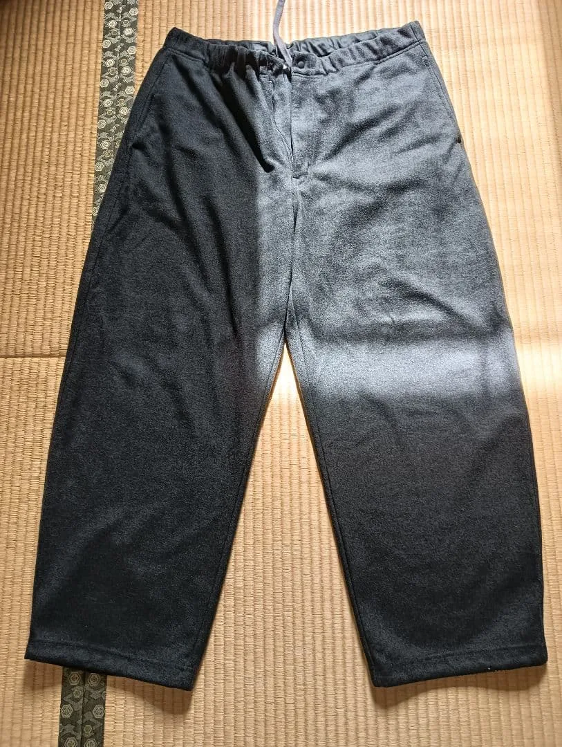 美品★UNIQLO U ブラッシュドスウェットワイドパンツ XLサイズ グレー