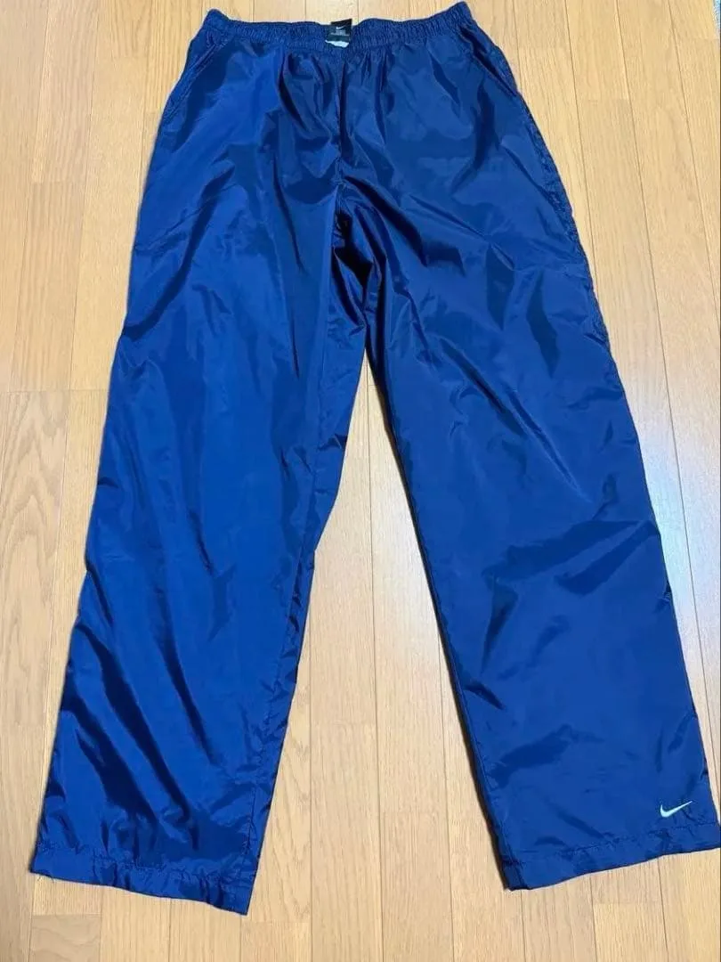 【00S】NIKE ナイロンパンツ ネイビー メンズ L