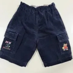 ミキハウス コーデュロイ ハーフパンツ 100cm 日本製 レトロ