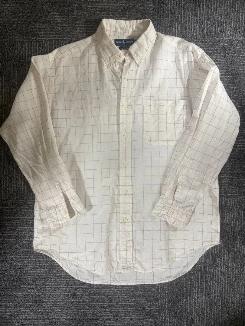 Ralph Lauren チェック柄 長袖シャツ ポニー無し