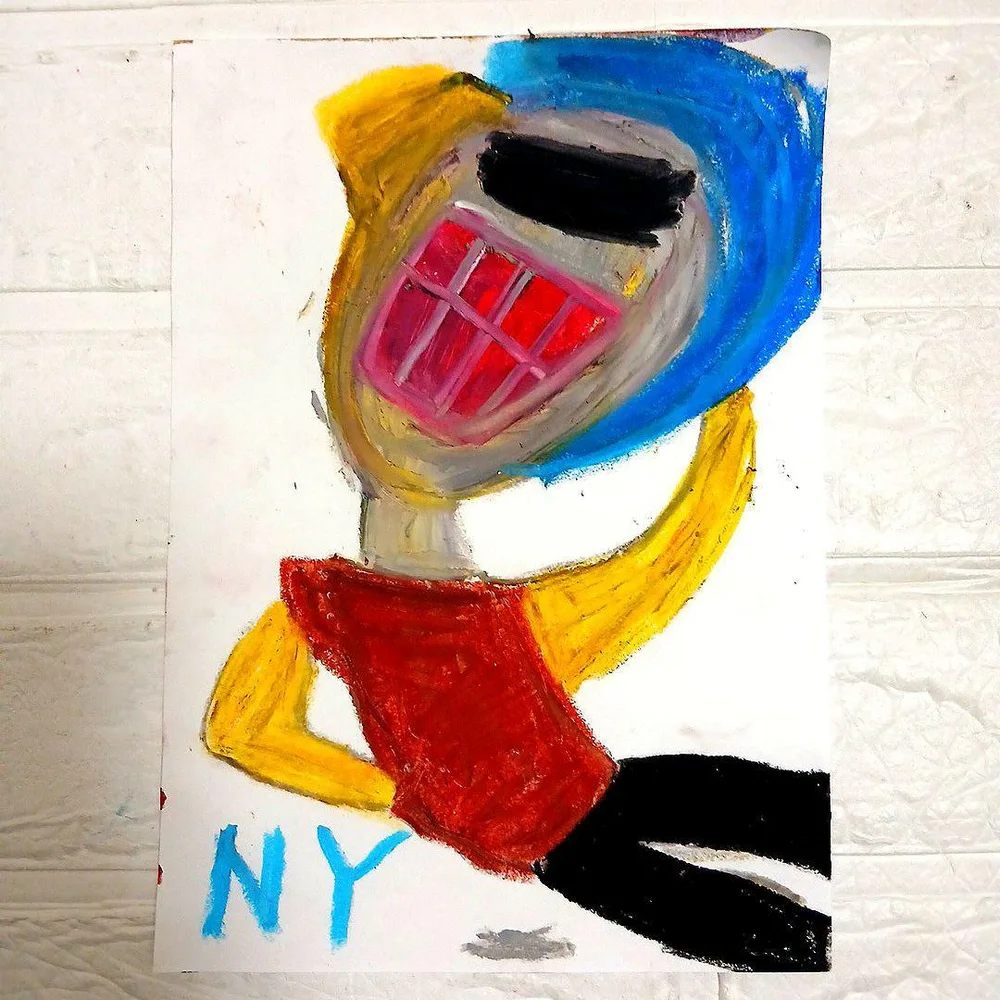 手描きイラスト アート作品 NYモチーフ